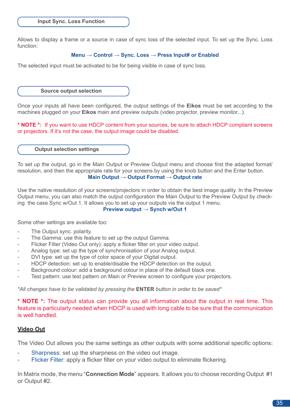 Analog Way Eikos User Manual | Page 37 / 92