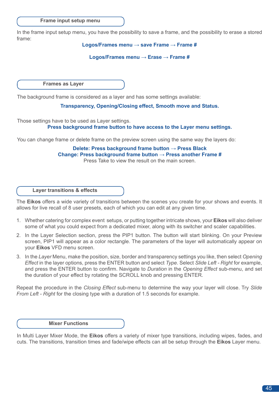 Analog Way Eikos User Manual | Page 47 / 92