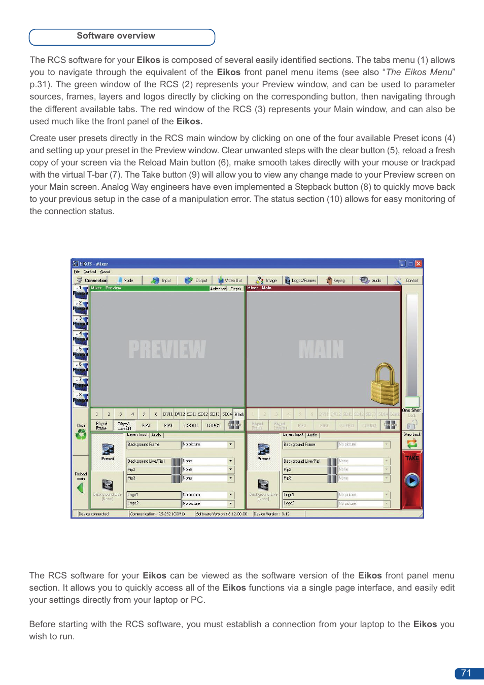 Analog Way Eikos User Manual | Page 73 / 92
