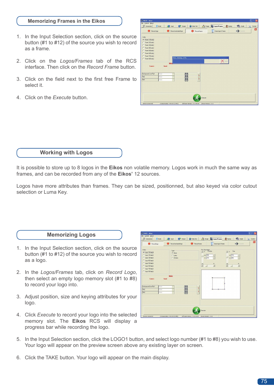 Analog Way Eikos User Manual | Page 77 / 92