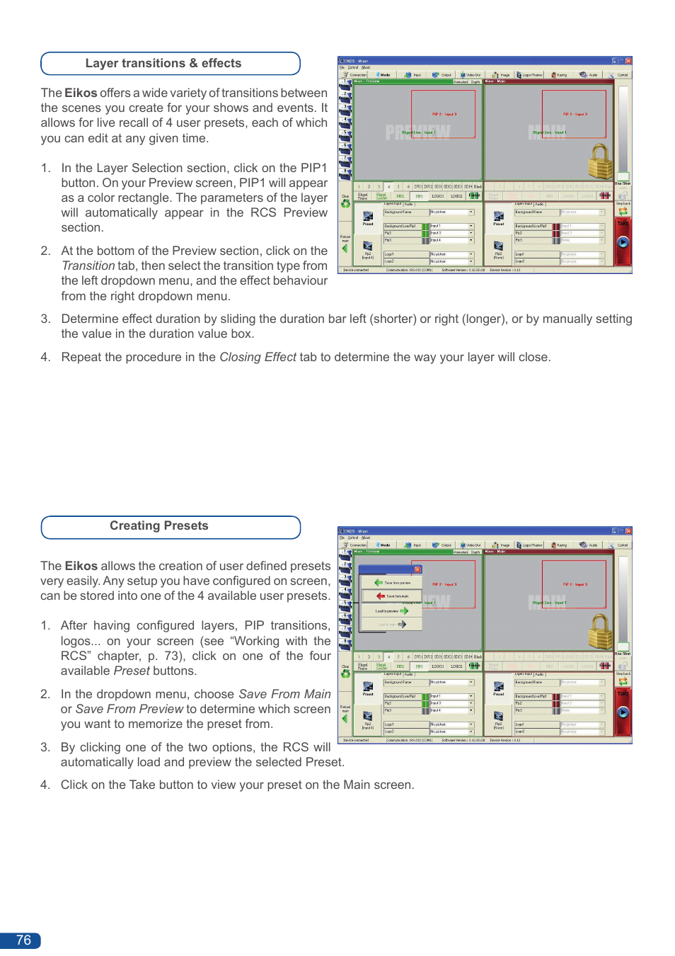 Analog Way Eikos User Manual | Page 78 / 92
