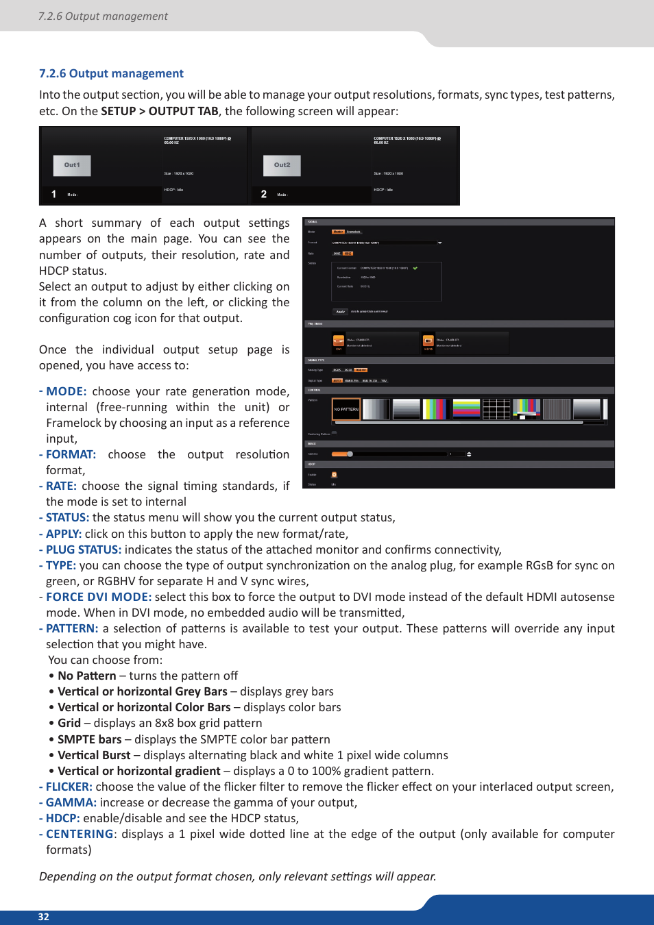 6 output management | Analog Way Saphyr User Manual | Page 32 / 103