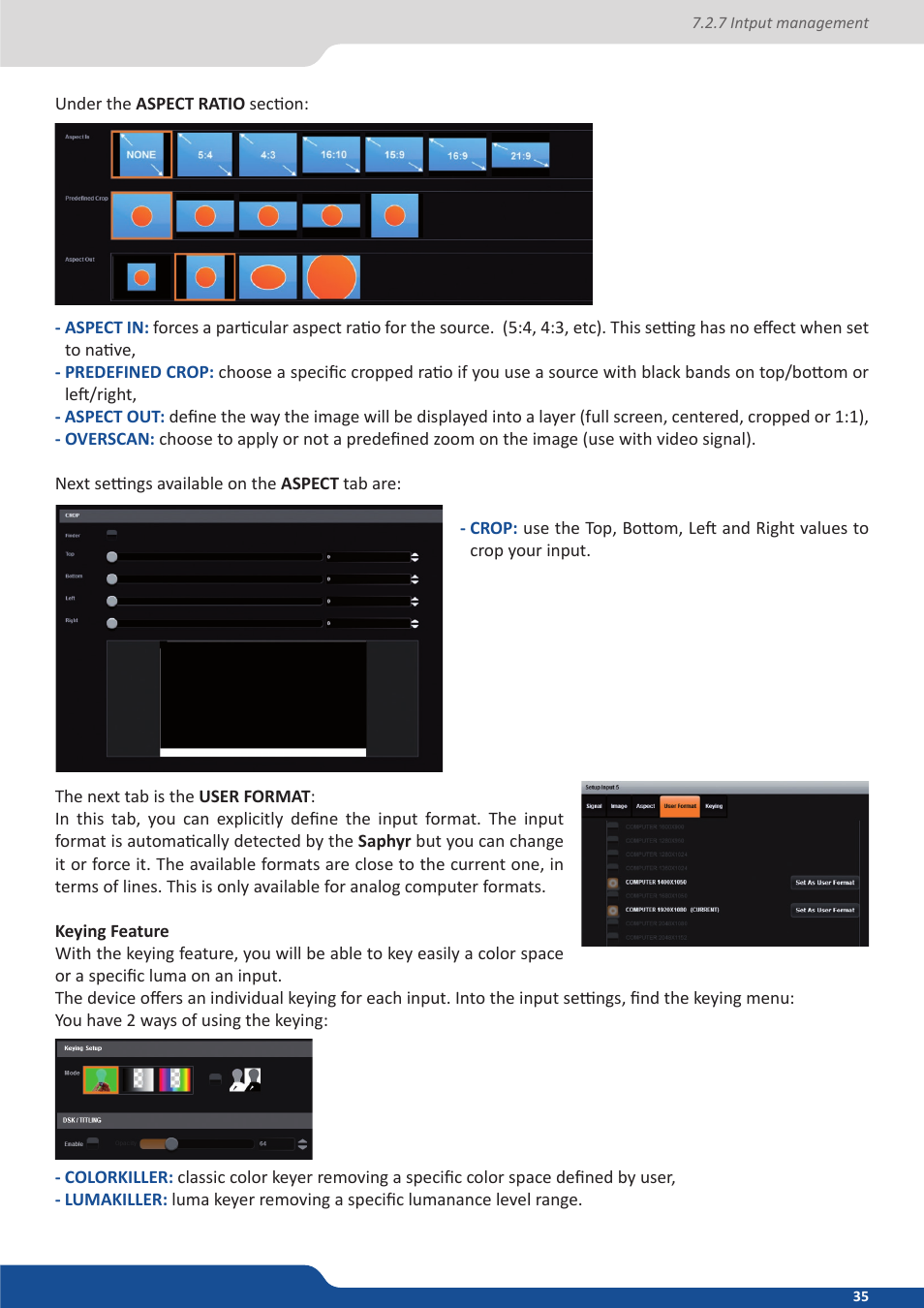 Analog Way Saphyr User Manual | Page 35 / 103