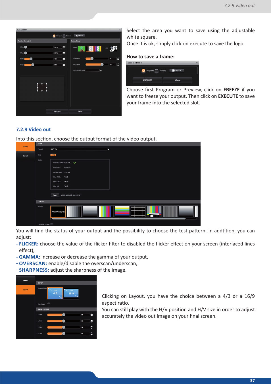 9 video out | Analog Way Saphyr User Manual | Page 37 / 103
