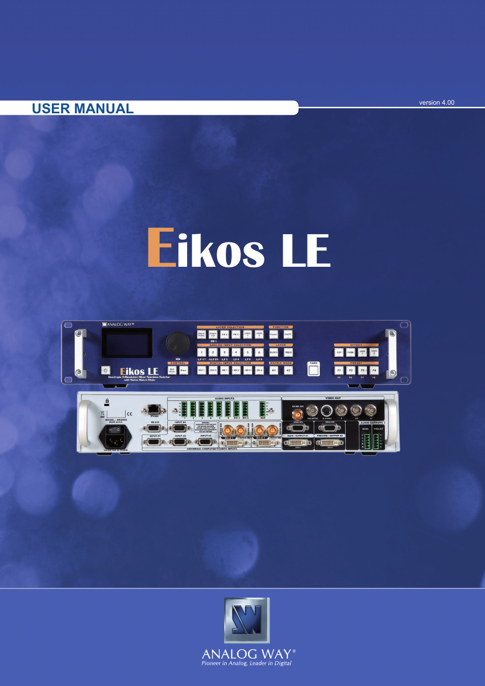 Analog Way Eikos LE User Manual | 88 pages