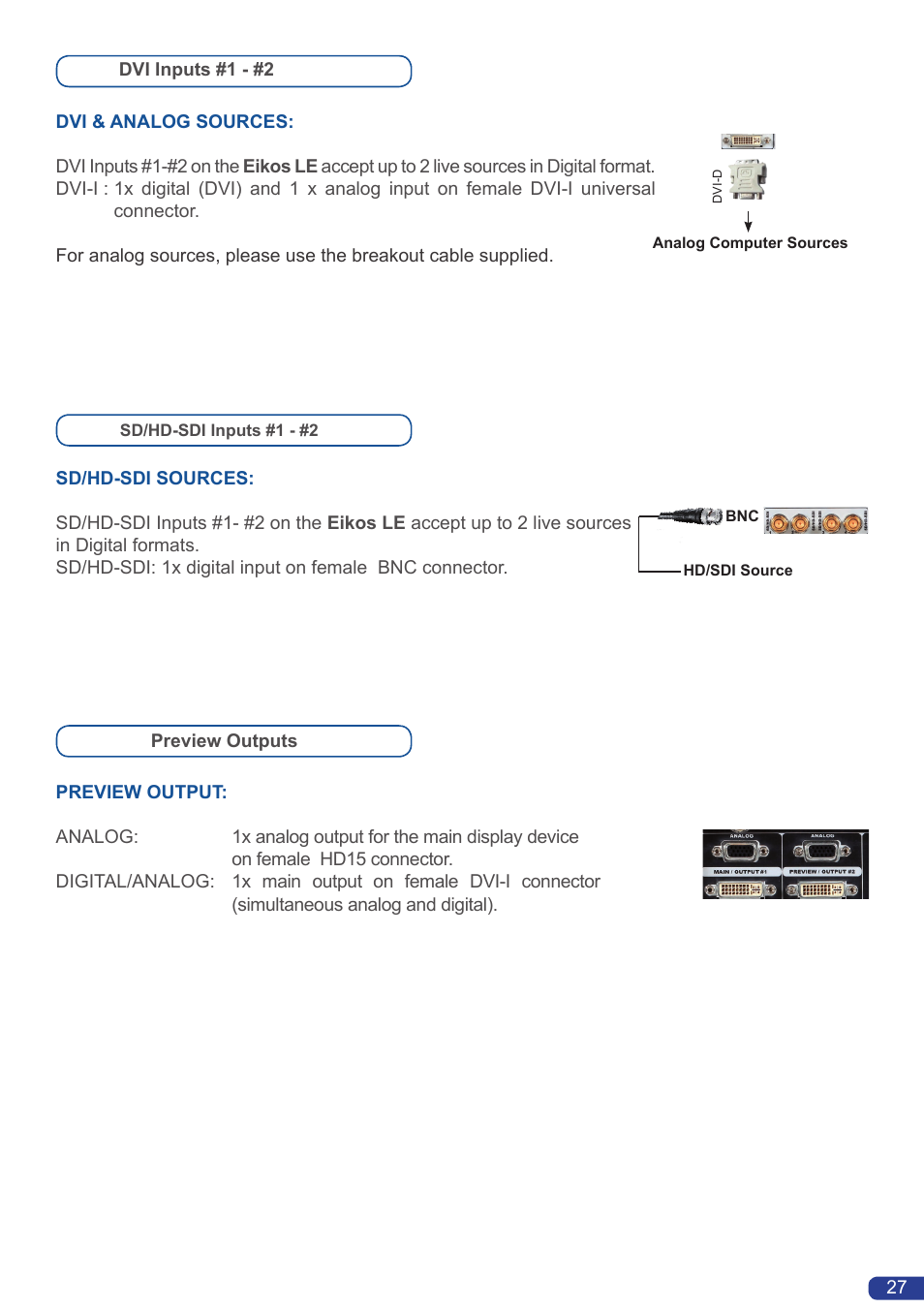 Analog Way Eikos LE User Manual | Page 29 / 88