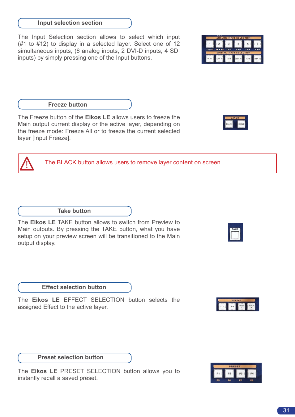 Analog Way Eikos LE User Manual | Page 33 / 88