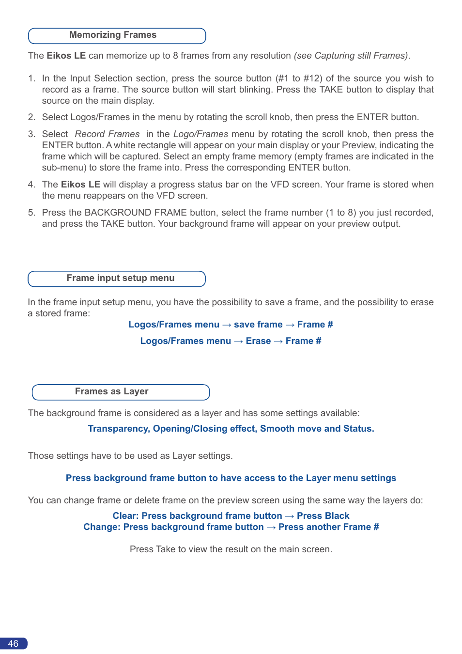 Analog Way Eikos LE User Manual | Page 48 / 88