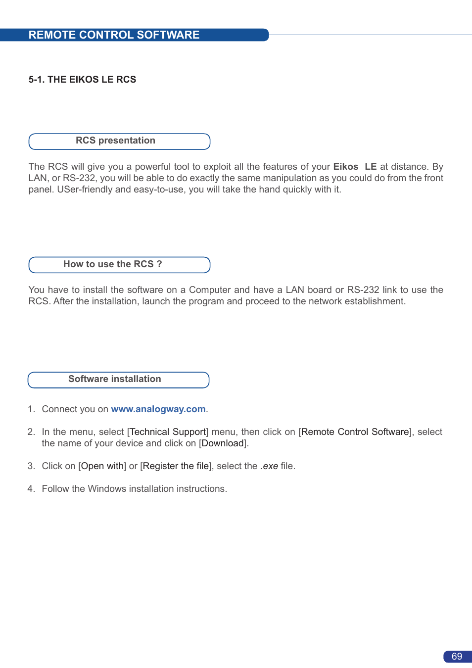 Analog Way Eikos LE User Manual | Page 71 / 88