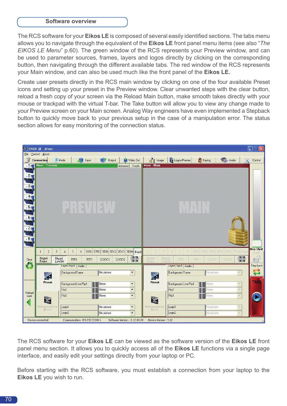 Analog Way Eikos LE User Manual | Page 72 / 88