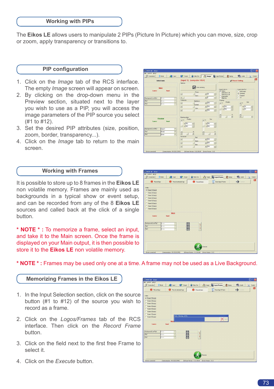 Analog Way Eikos LE User Manual | Page 75 / 88