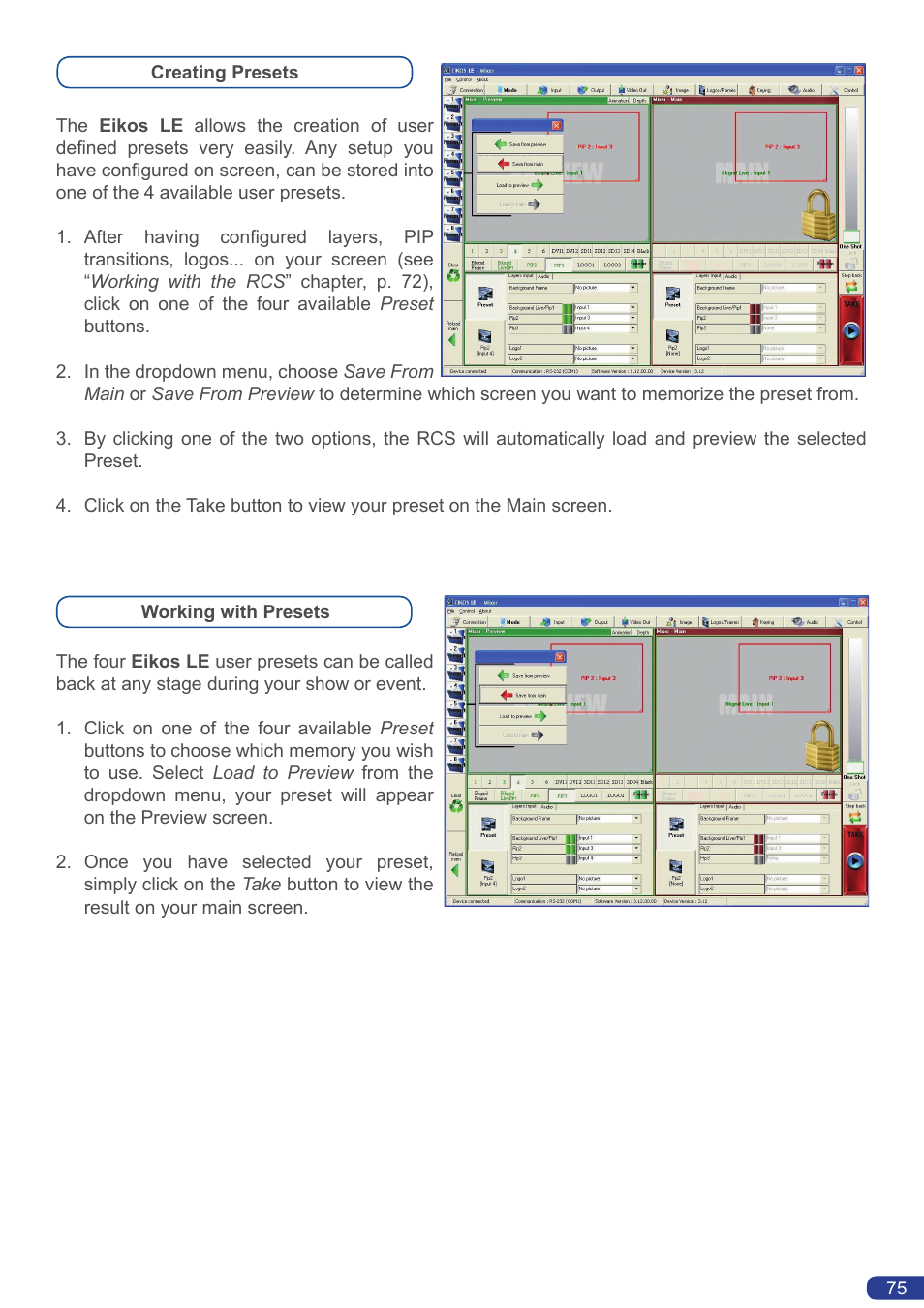 Analog Way Eikos LE User Manual | Page 77 / 88