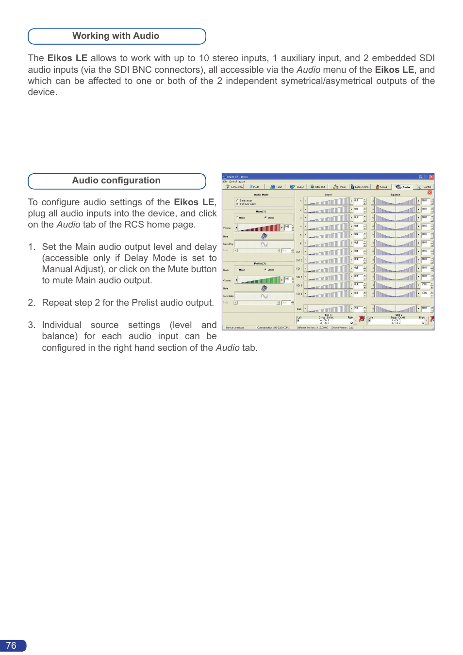 Analog Way Eikos LE User Manual | Page 78 / 88