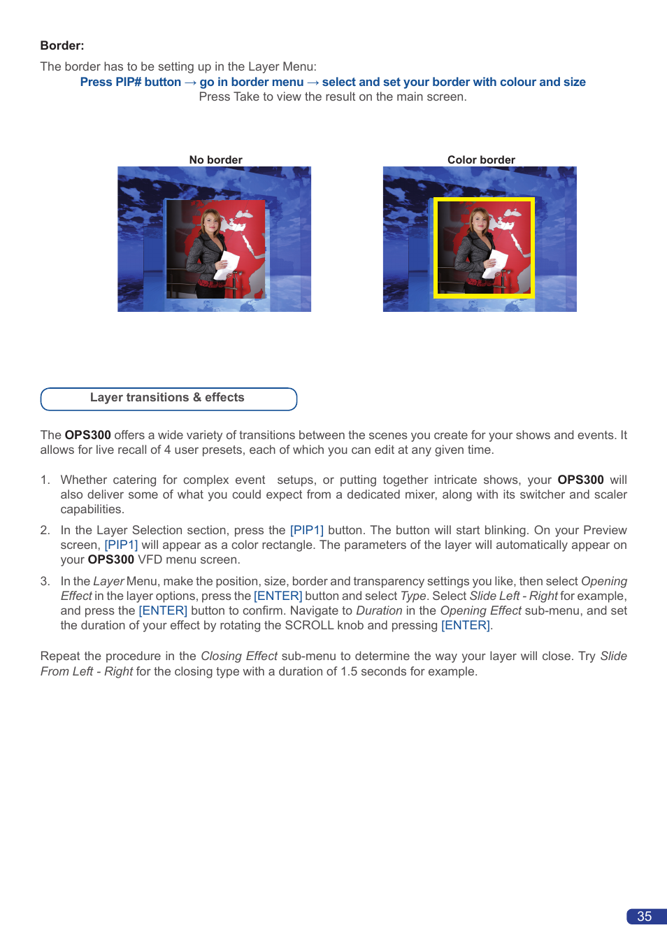 Analog Way OPS300 User Manual | Page 37 / 80