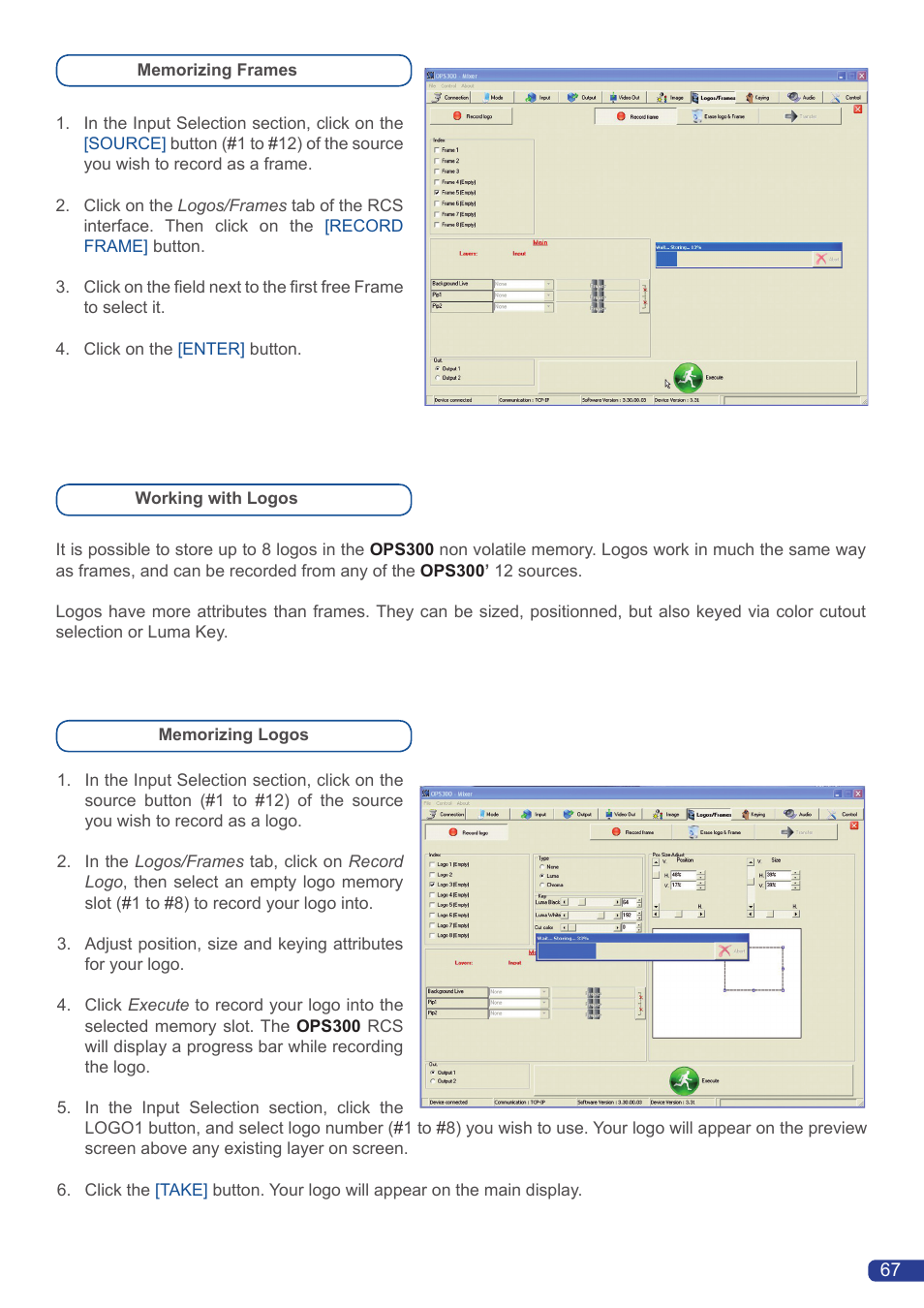 Analog Way OPS300 User Manual | Page 69 / 80