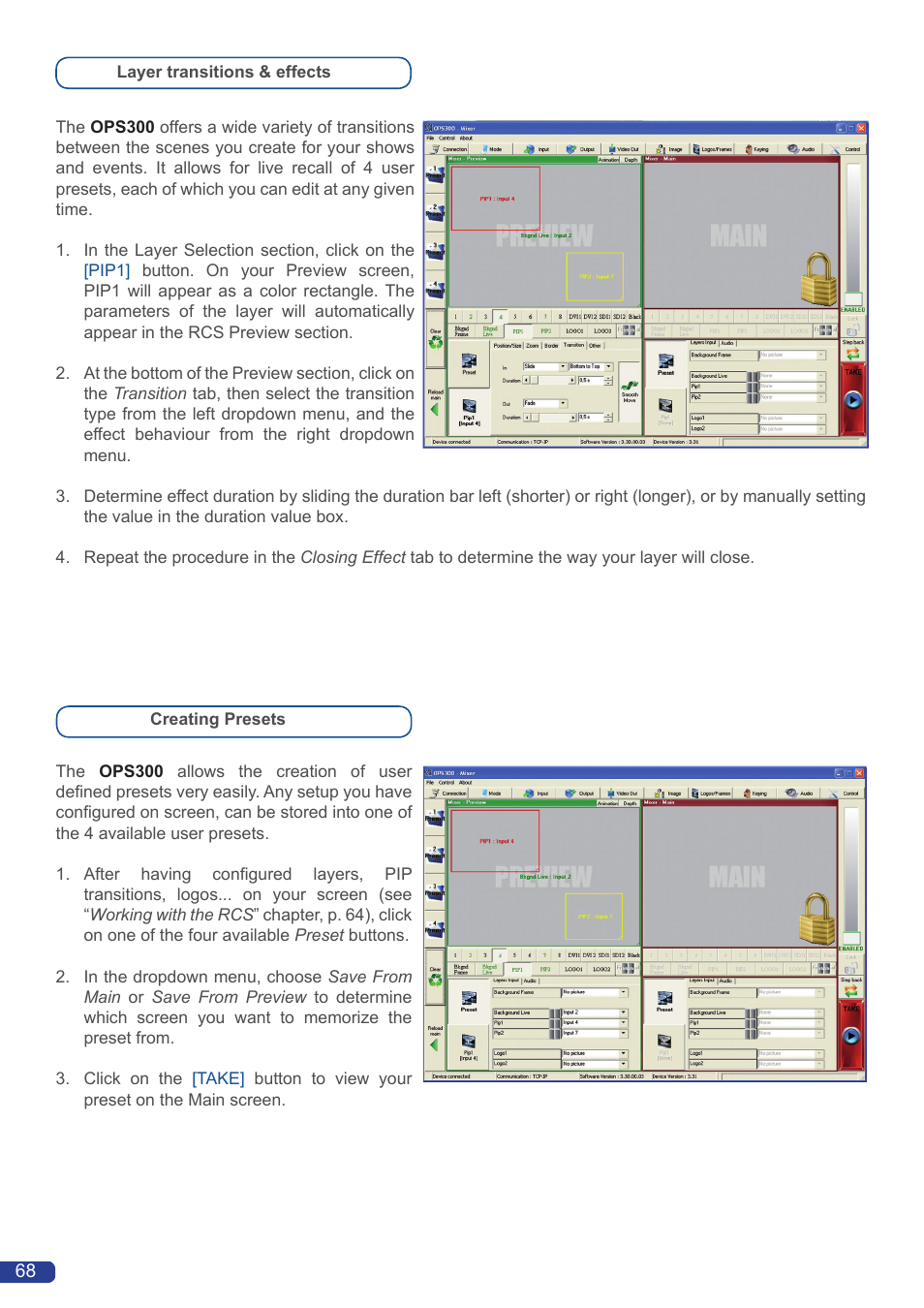 Analog Way OPS300 User Manual | Page 70 / 80