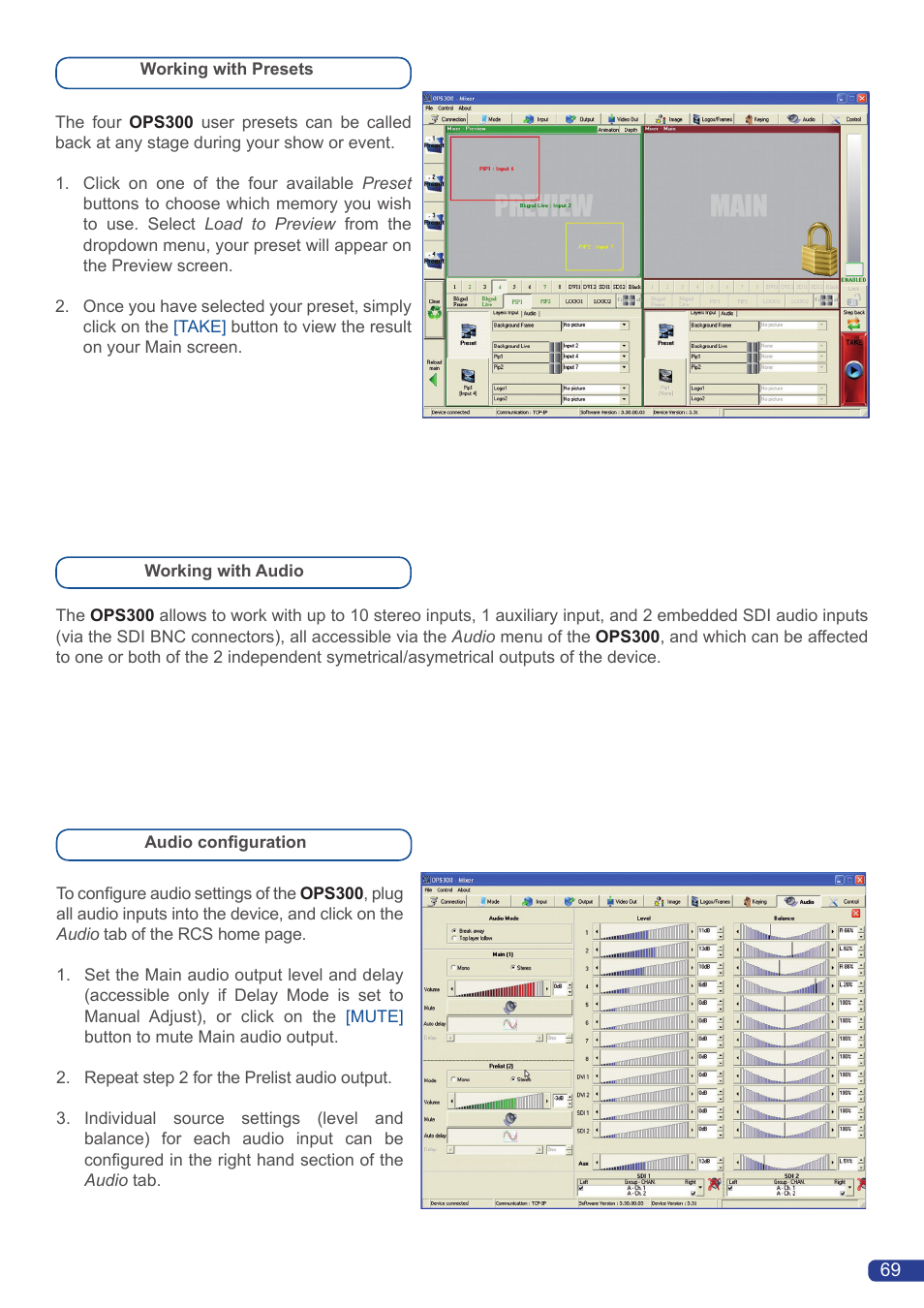 Analog Way OPS300 User Manual | Page 71 / 80