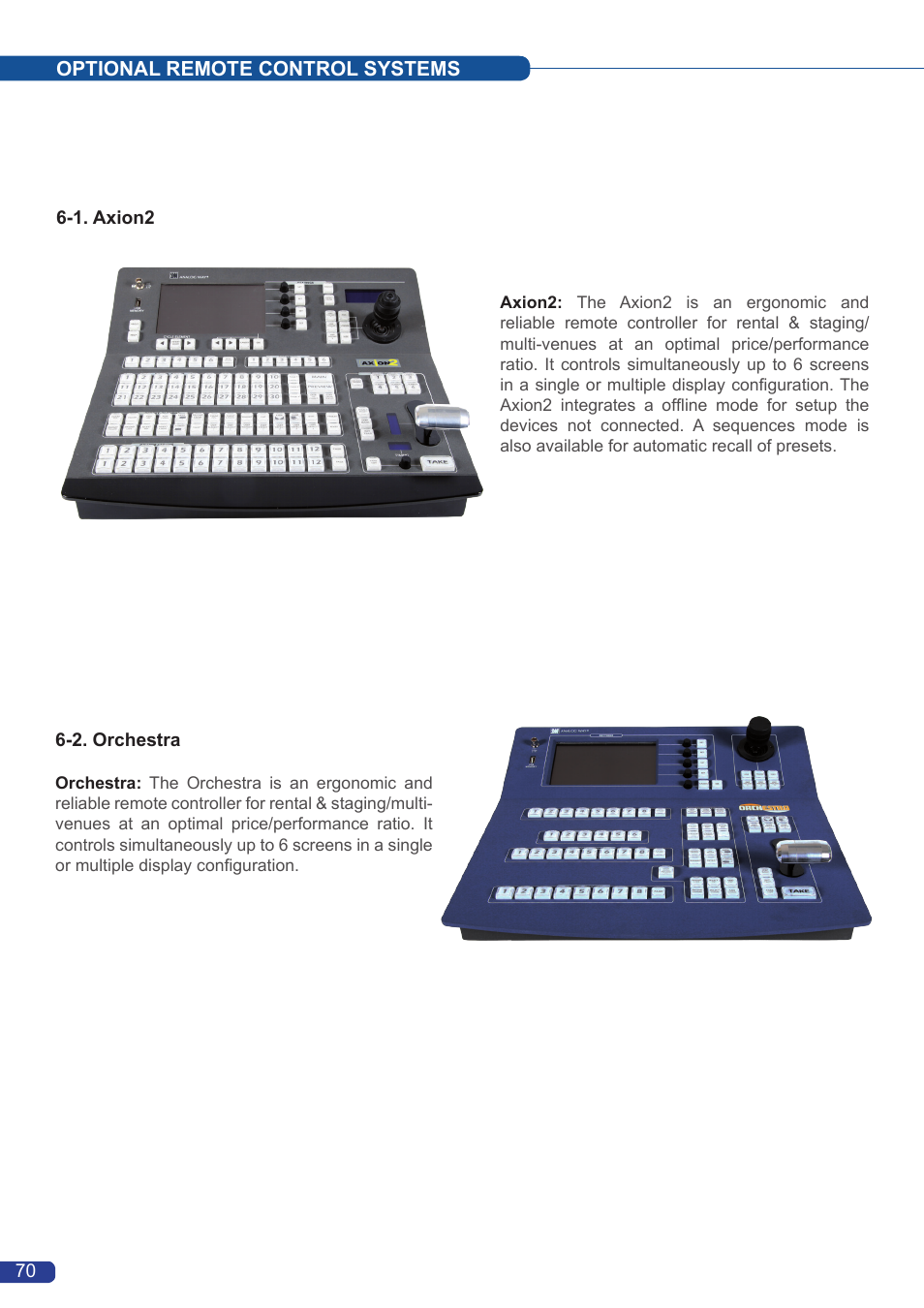 Analog Way OPS300 User Manual | Page 72 / 80