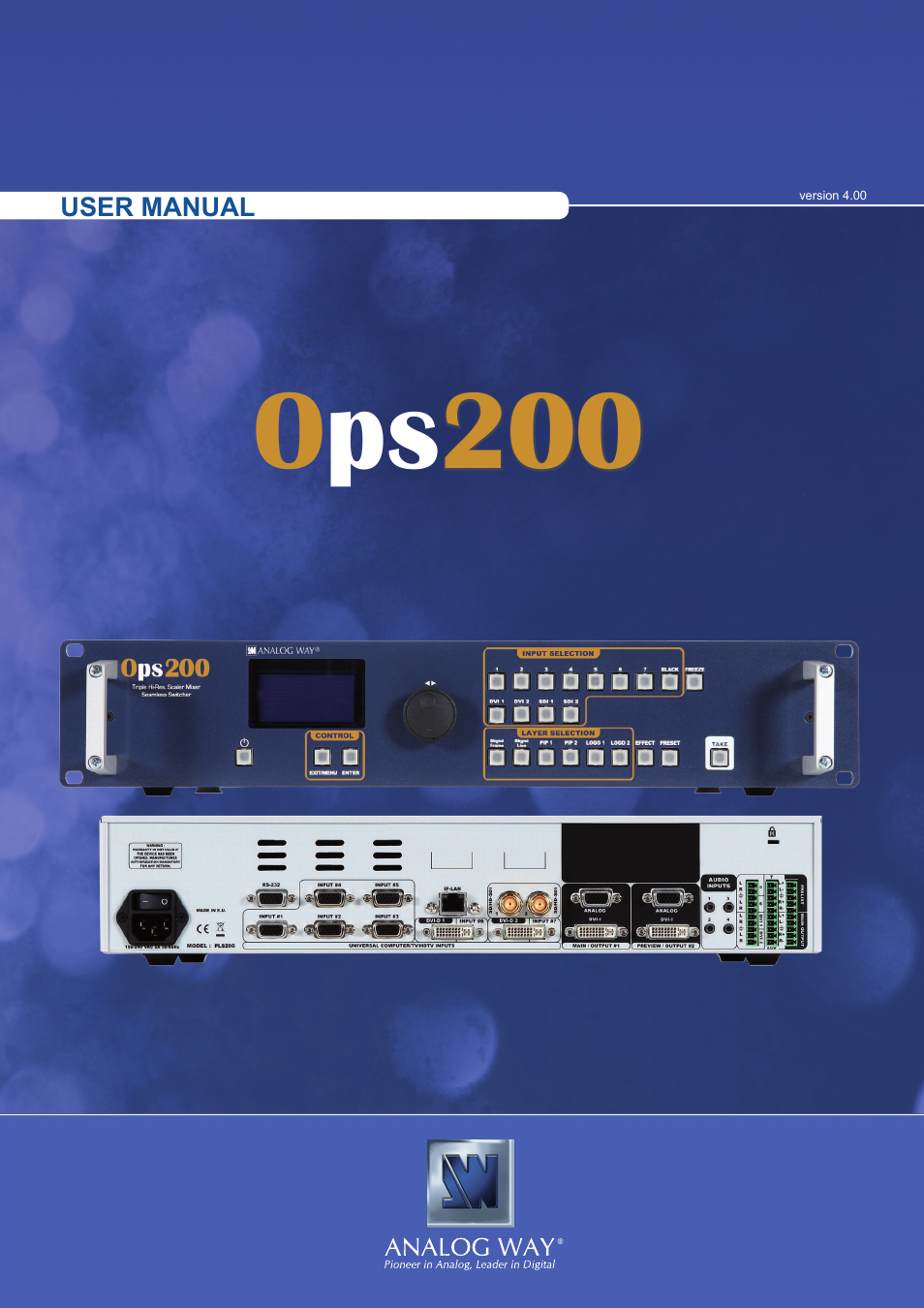 Analog Way OPS200 User Manual | 57 pages