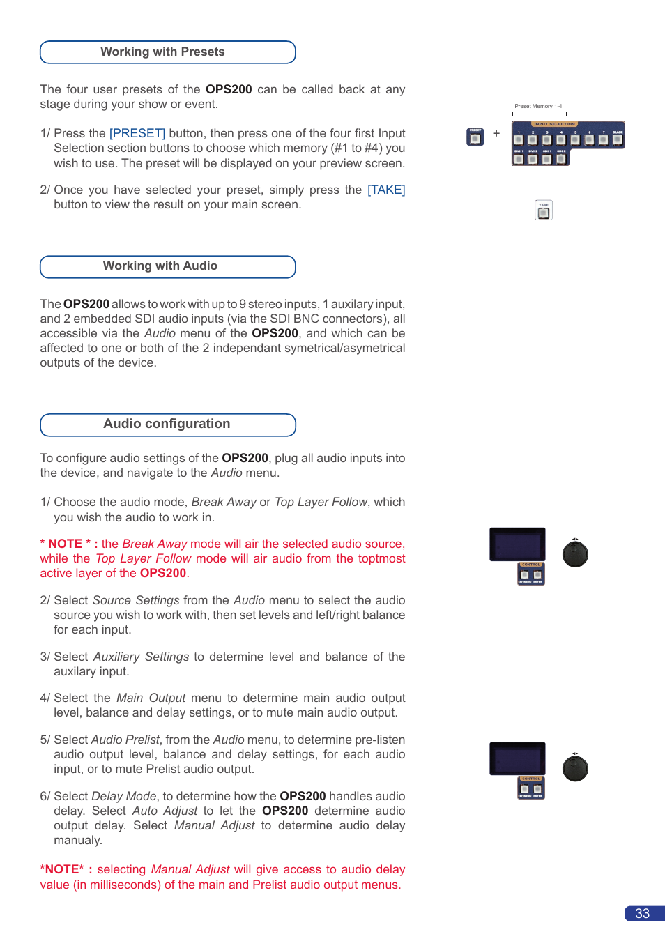 Analog Way OPS200 User Manual | Page 35 / 57