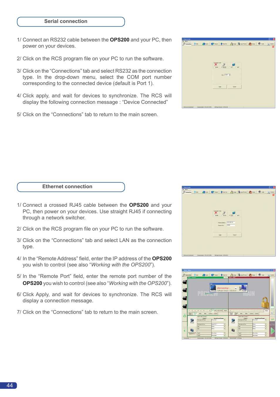 Analog Way OPS200 User Manual | Page 46 / 57