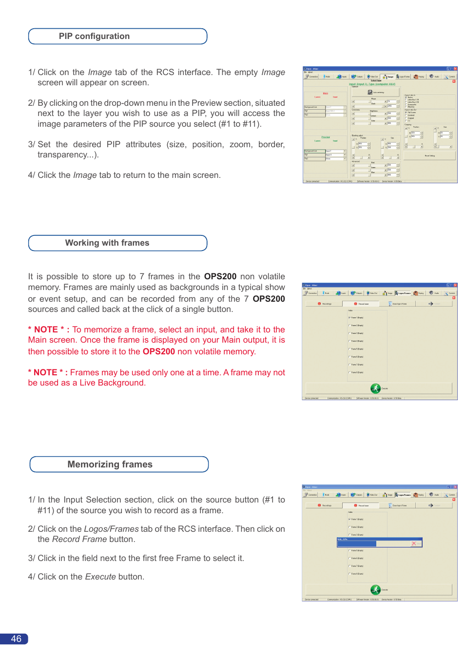 Analog Way OPS200 User Manual | Page 48 / 57