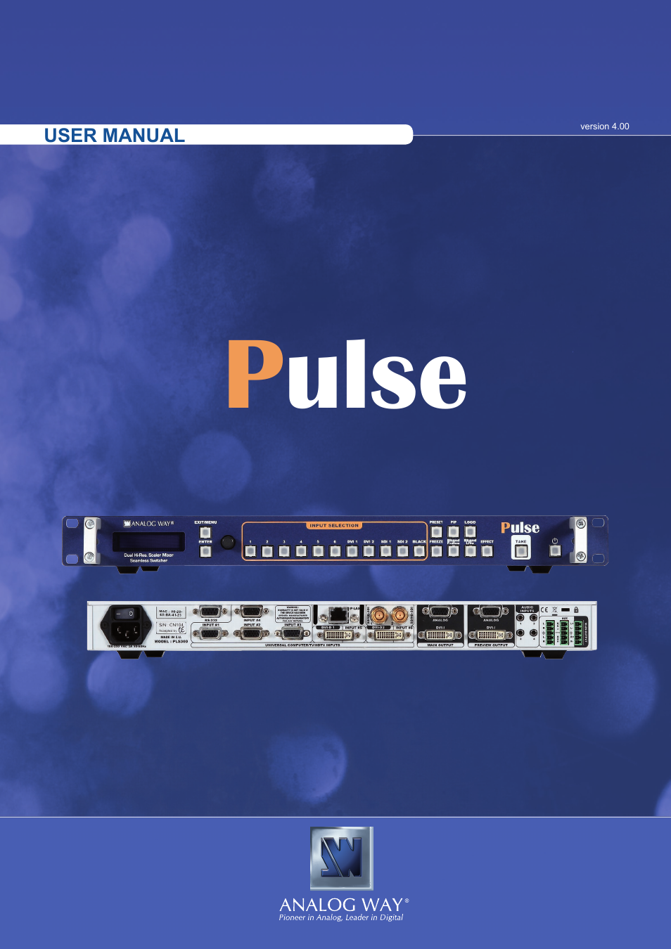 Analog Way Pulse User Manual | 58 pages