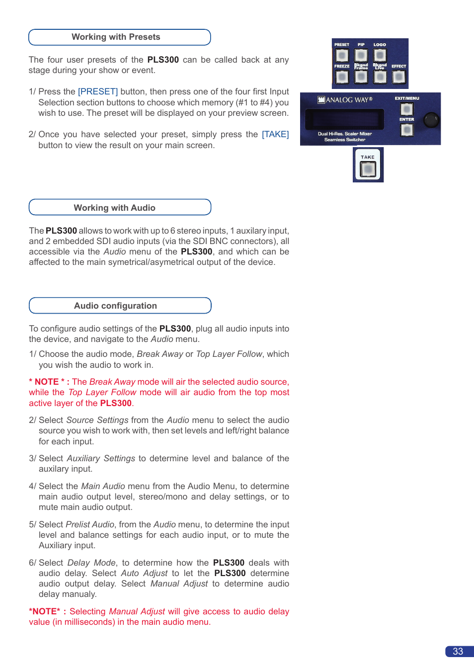 Analog Way Pulse User Manual | Page 35 / 58