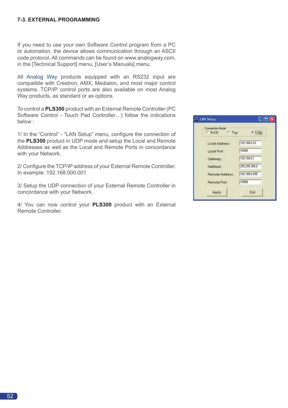 Analog Way Pulse User Manual | Page 54 / 58