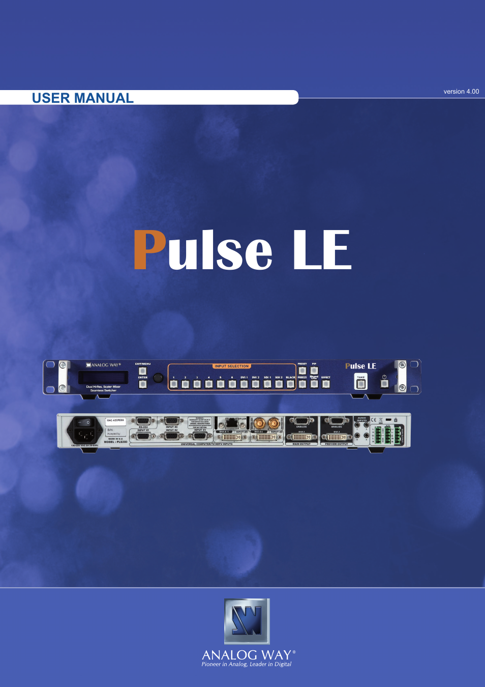 Analog Way Pulse LE User Manual | 53 pages