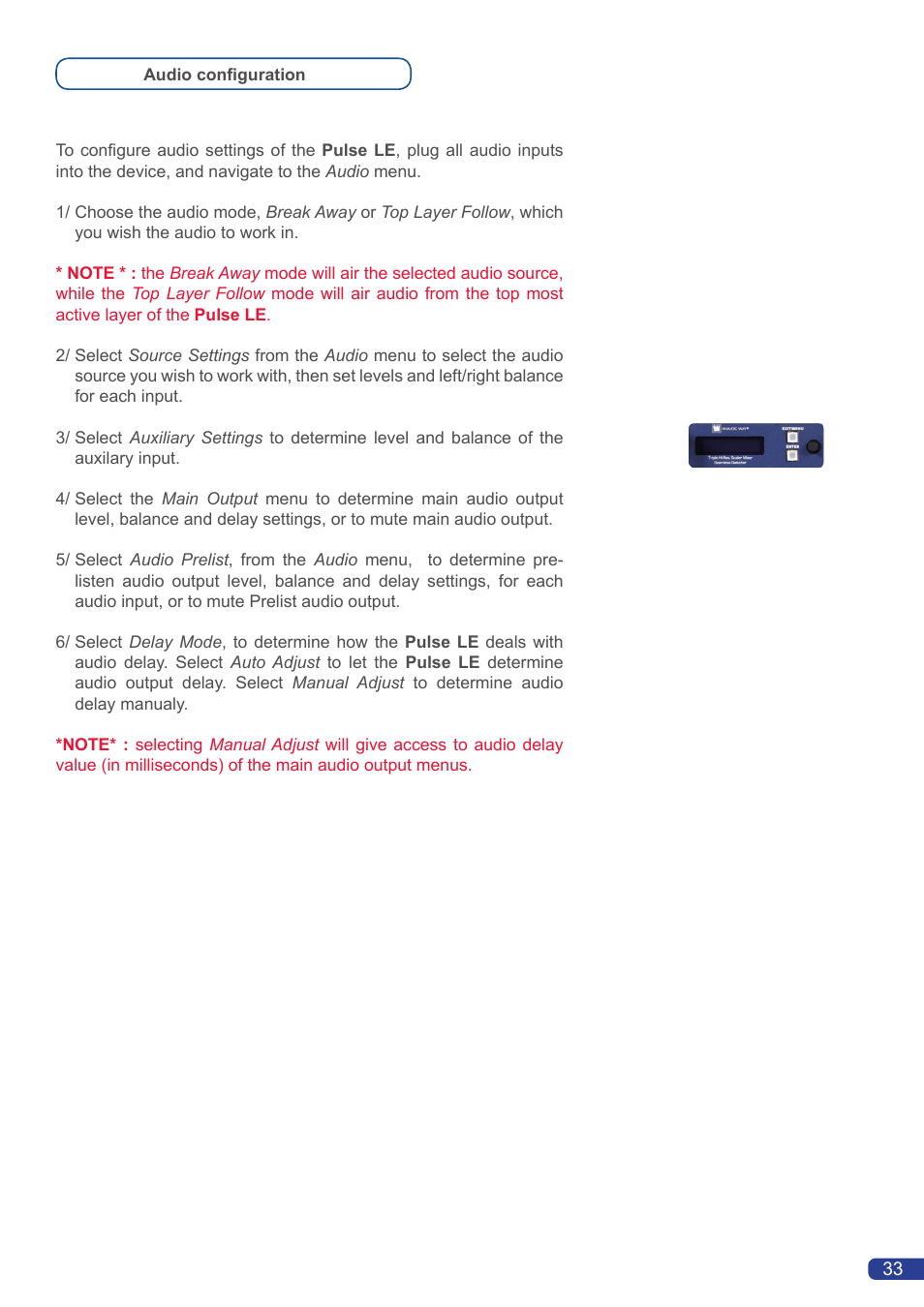 Analog Way Pulse LE User Manual | Page 34 / 53