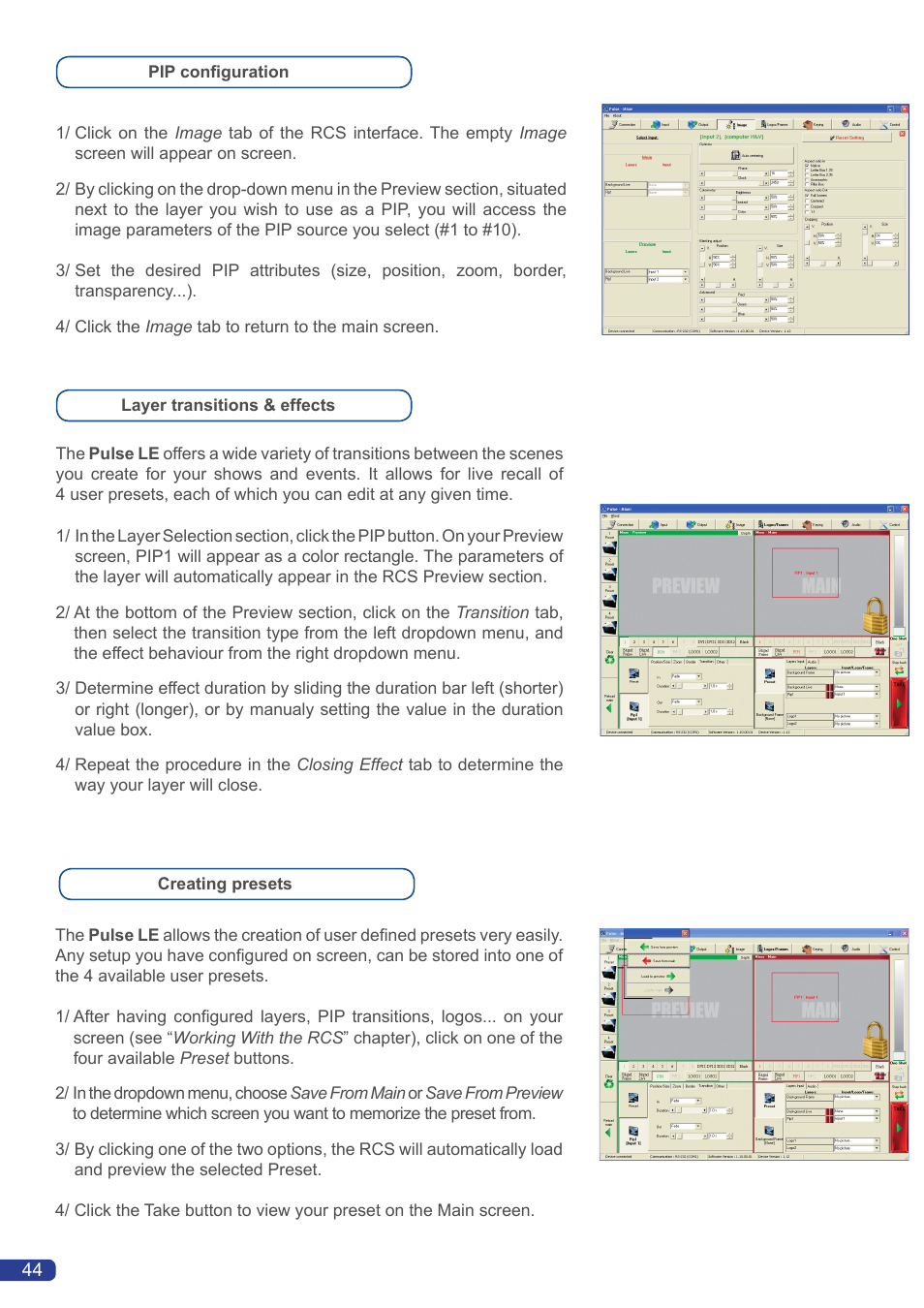 Analog Way Pulse LE User Manual | Page 45 / 53