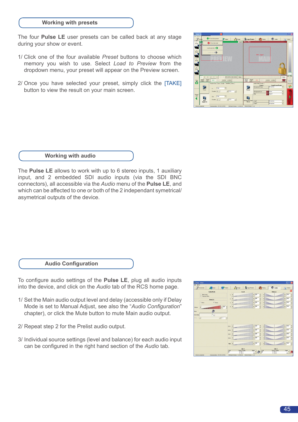 Analog Way Pulse LE User Manual | Page 46 / 53