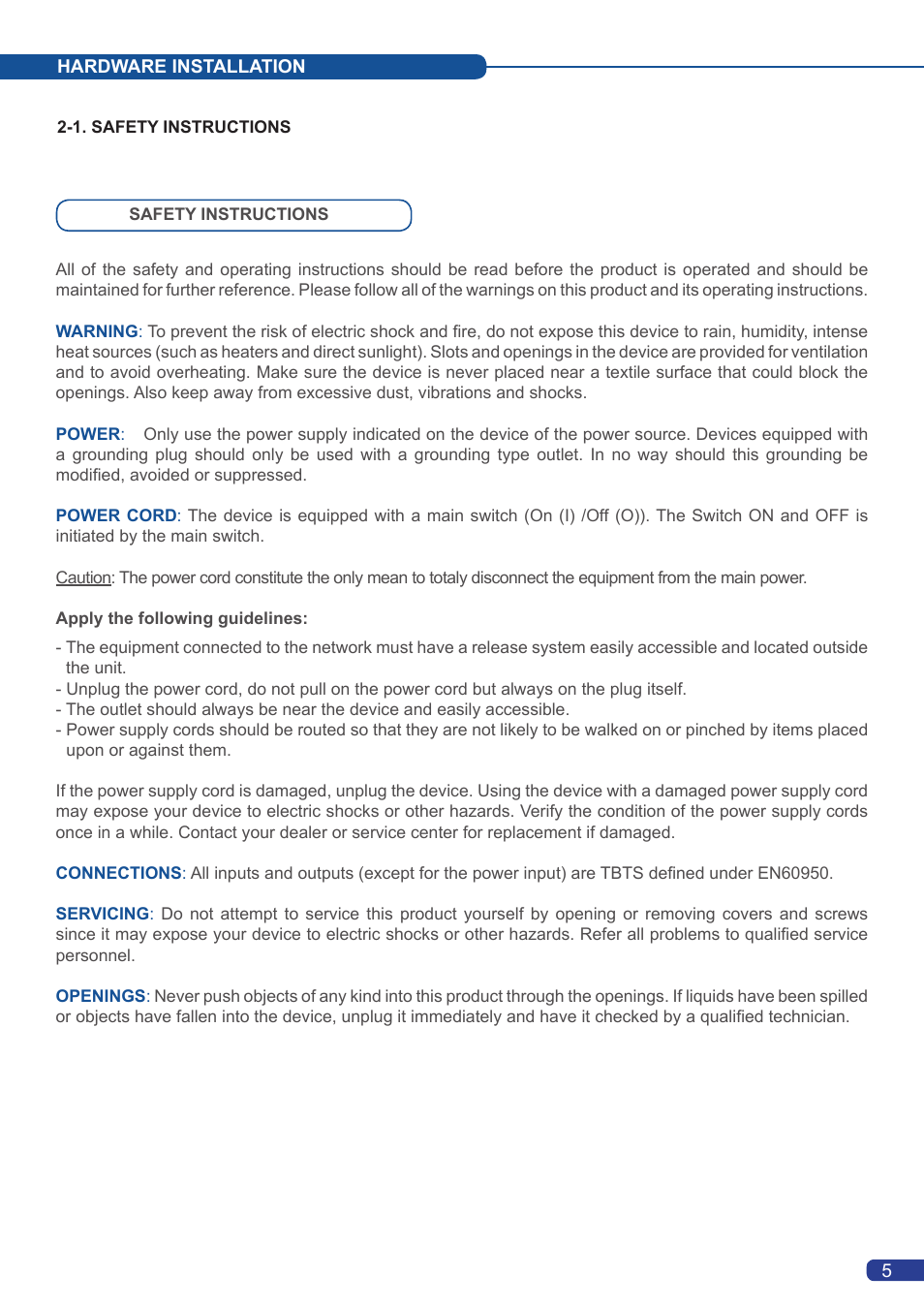 Analog Way Pulse LE User Manual | Page 7 / 53