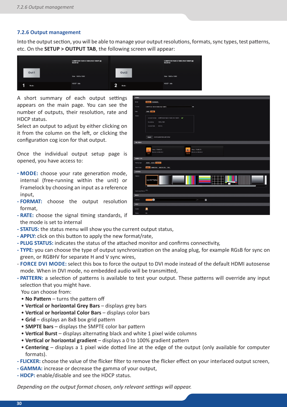 6 output management | Analog Way QuickVu User Manual | Page 30 / 87