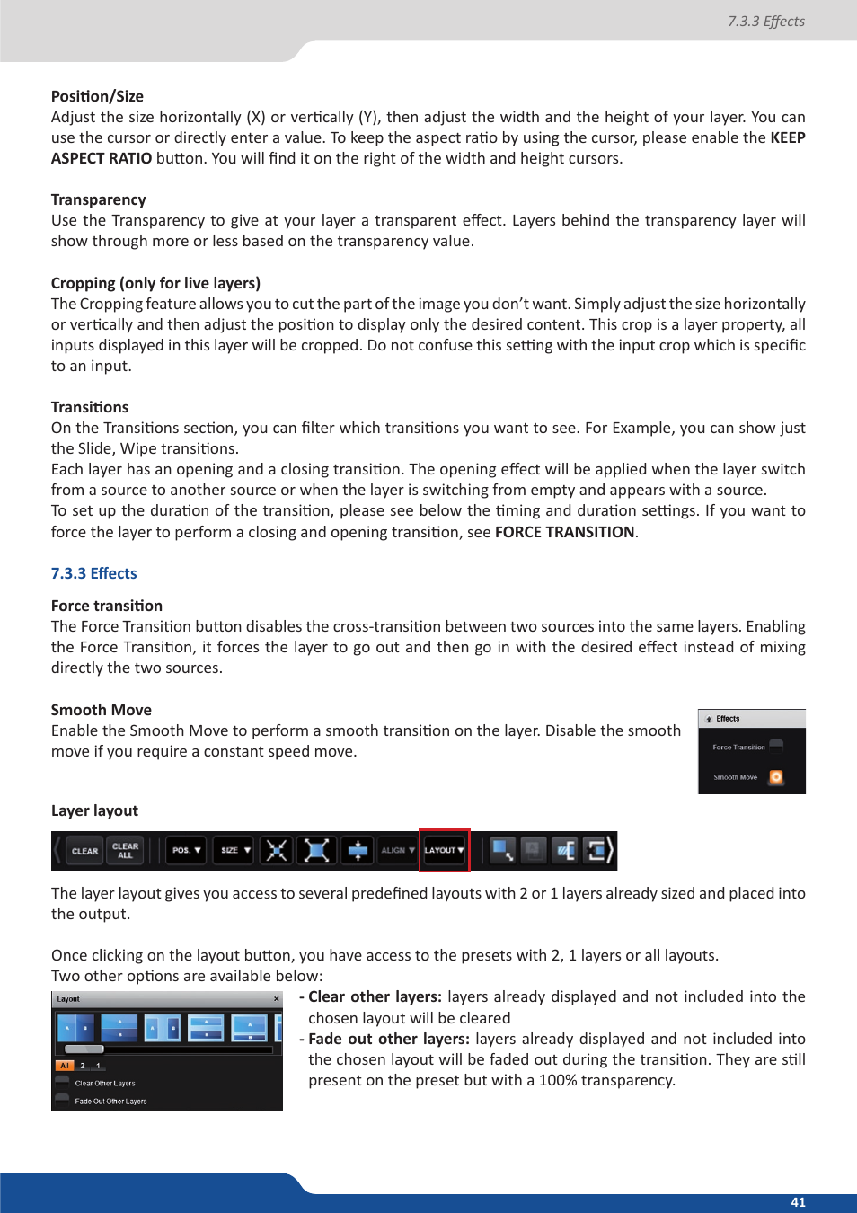 3 effects | Analog Way QuickVu User Manual | Page 41 / 87