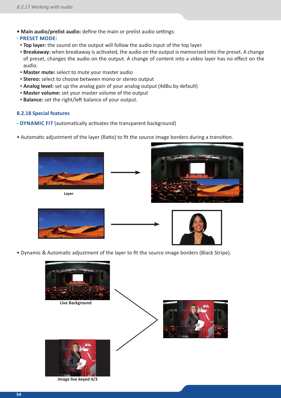 18 special features | Analog Way QuickVu User Manual | Page 54 / 87