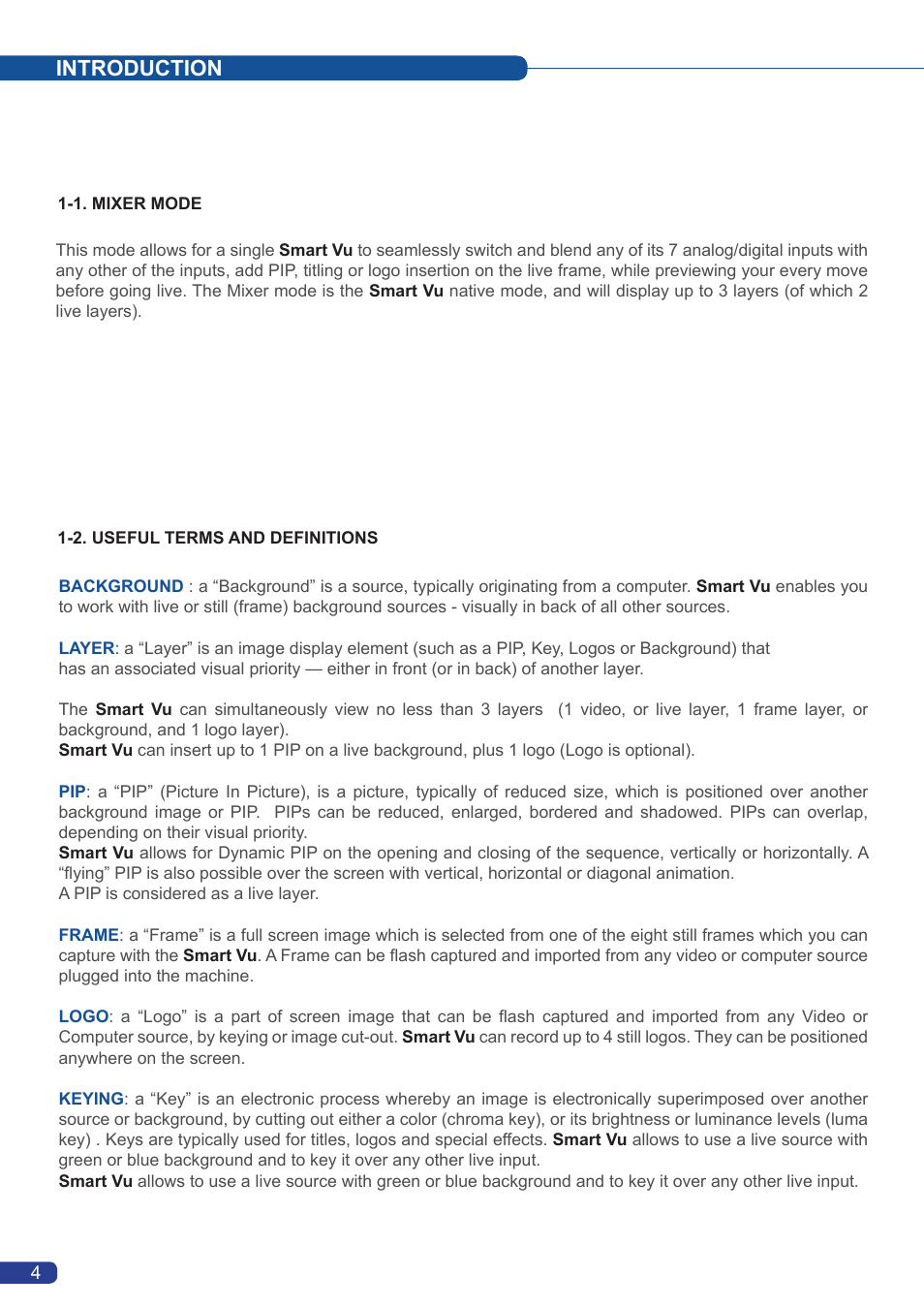 Introduction | Analog Way Smart Vu User Manual | Page 5 / 53