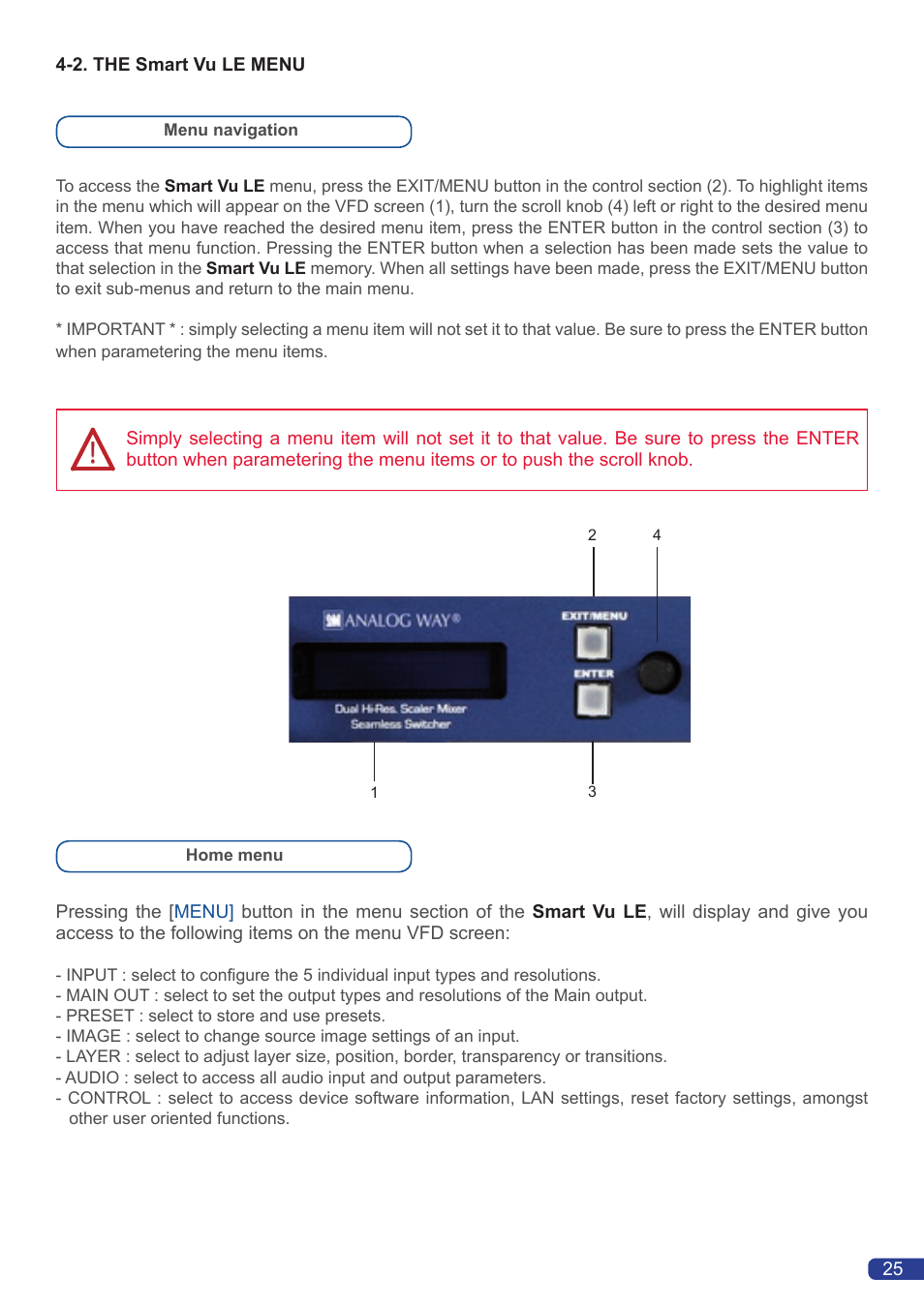 Analog Way Smart Vu LE User Manual | Page 26 / 48