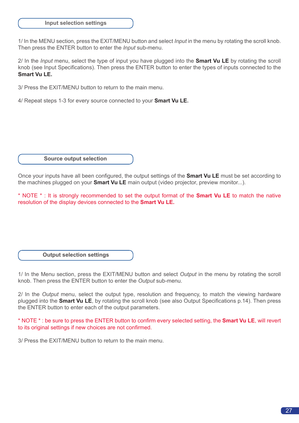 Analog Way Smart Vu LE User Manual | Page 28 / 48