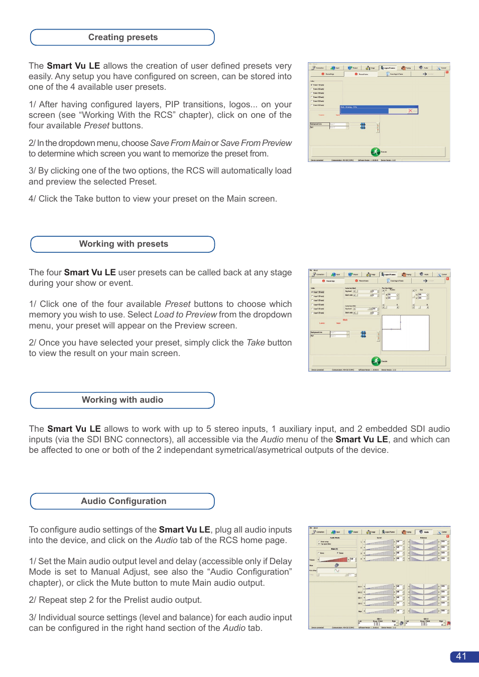 Analog Way Smart Vu LE User Manual | Page 42 / 48