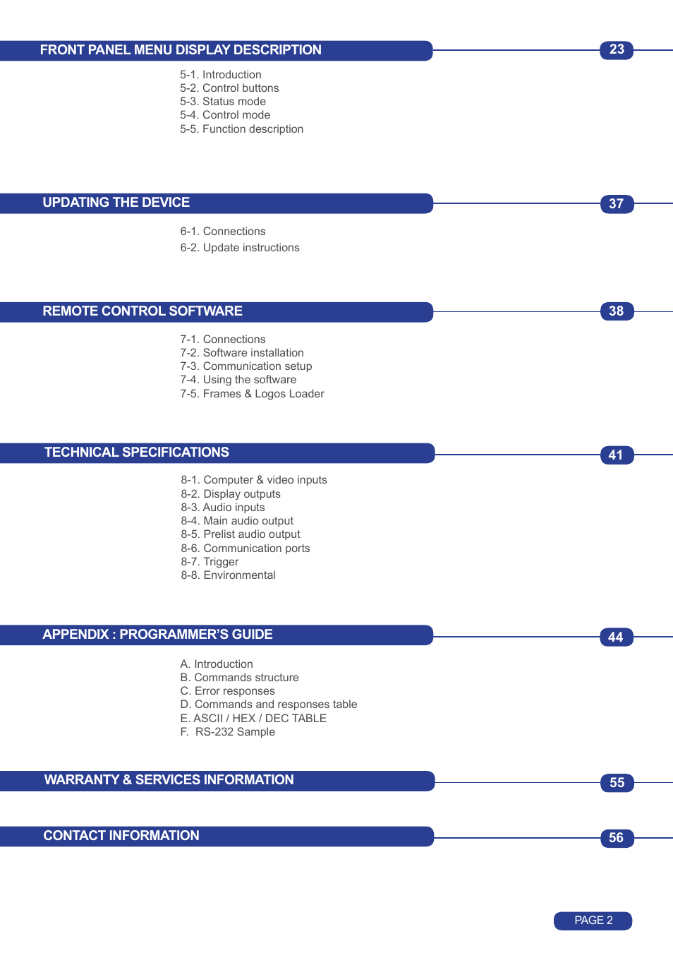 Analog Way Octo Value User Manual | Page 3 / 58