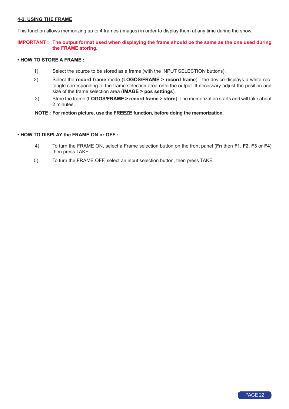 Analog Way Quattro Value User Manual | Page 23 / 58