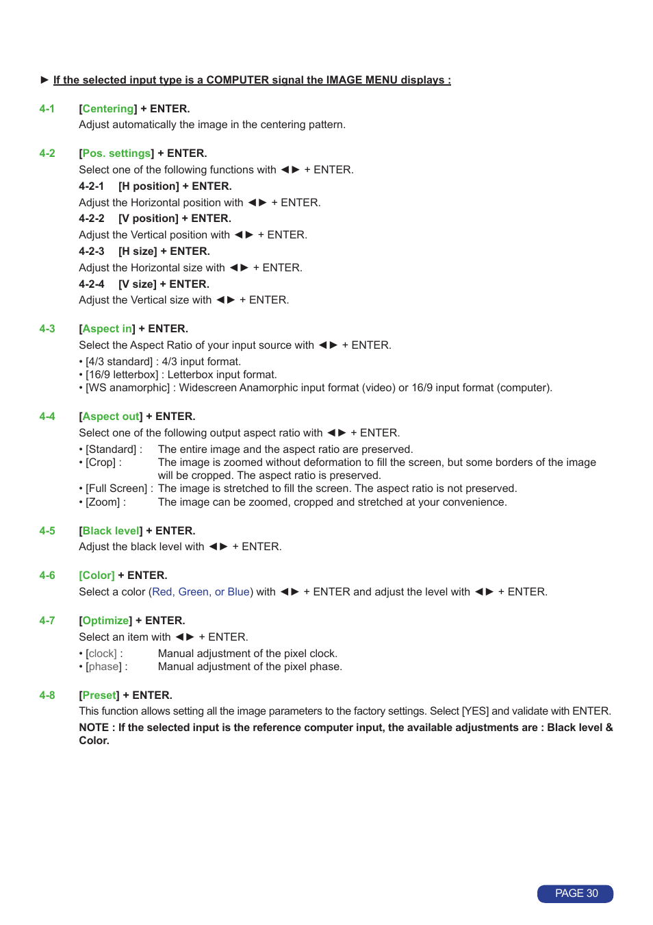 Analog Way Quattro Value User Manual | Page 31 / 58