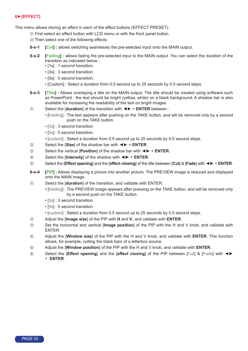 Analog Way Quattro Value User Manual | Page 34 / 58