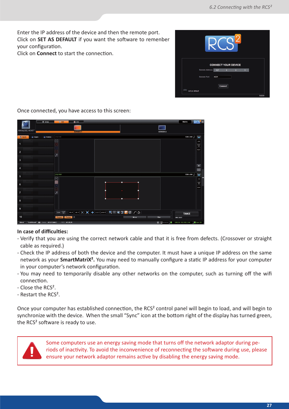 Analog Way SmartMatriX2 User Manual | Page 27 / 99