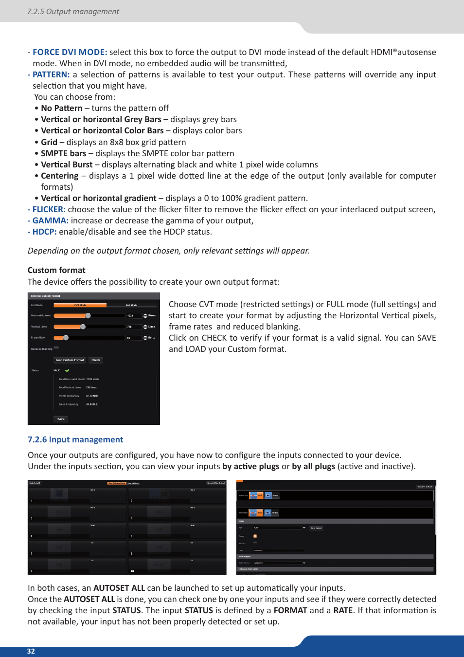 6 input management | Analog Way SmartMatriX2 User Manual | Page 32 / 99