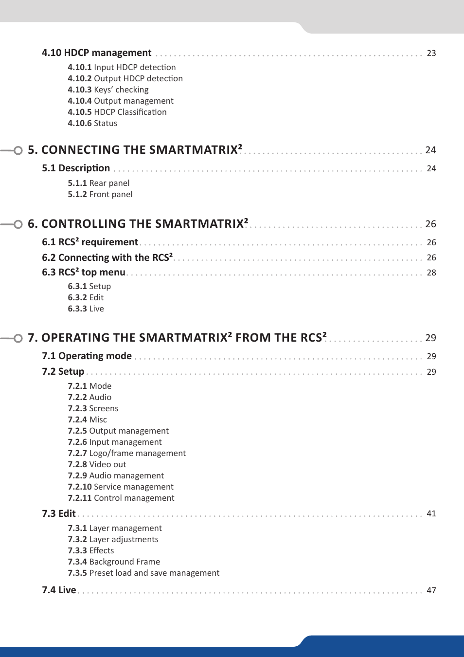 Analog Way SmartMatriX2 User Manual | Page 4 / 99