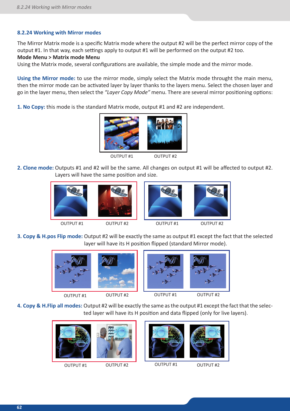 24 working with mirror modes | Analog Way SmartMatriX2 User Manual | Page 62 / 99