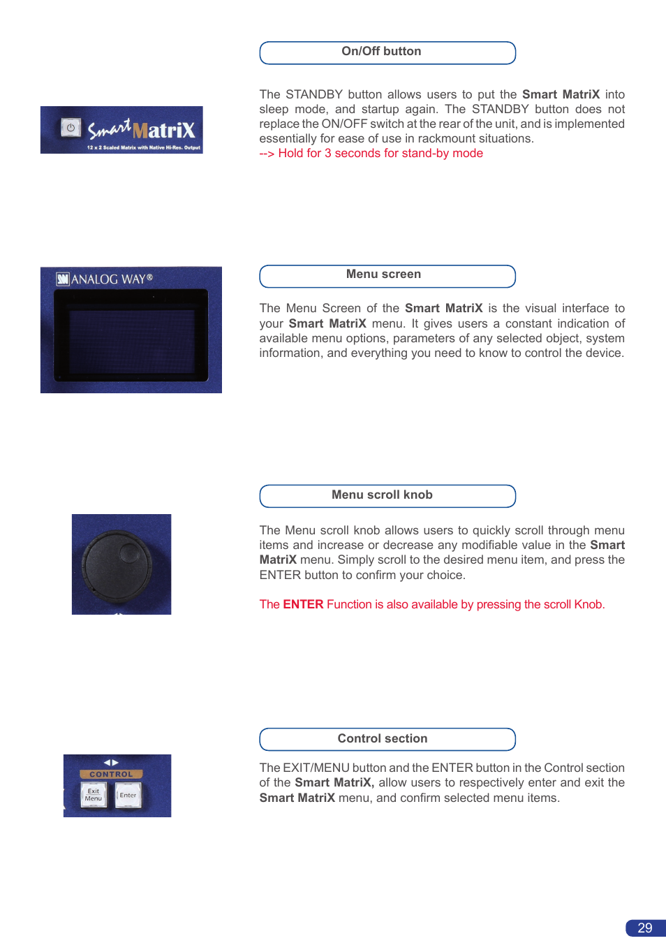 Analog Way Smart MatriX User Manual | Page 31 / 75